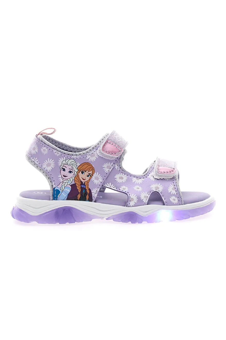Sandali lilla con luci e stampa Frozen 19FII3G01LA