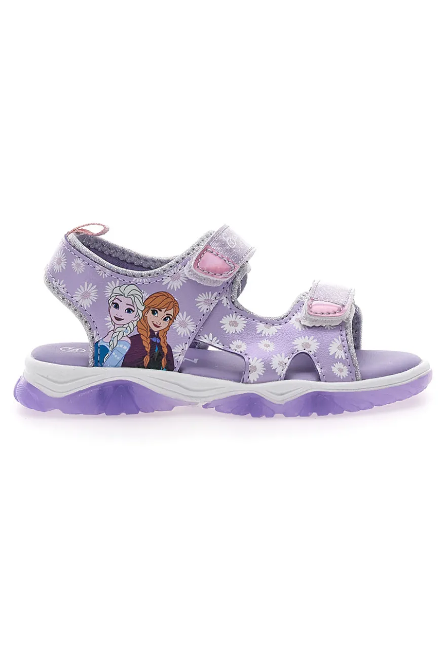 Sandali lilla con luci e stampa Frozen 19FII3G01LA