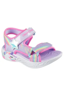 Sandali lilla con luci Skechers Dreamy Unicorns