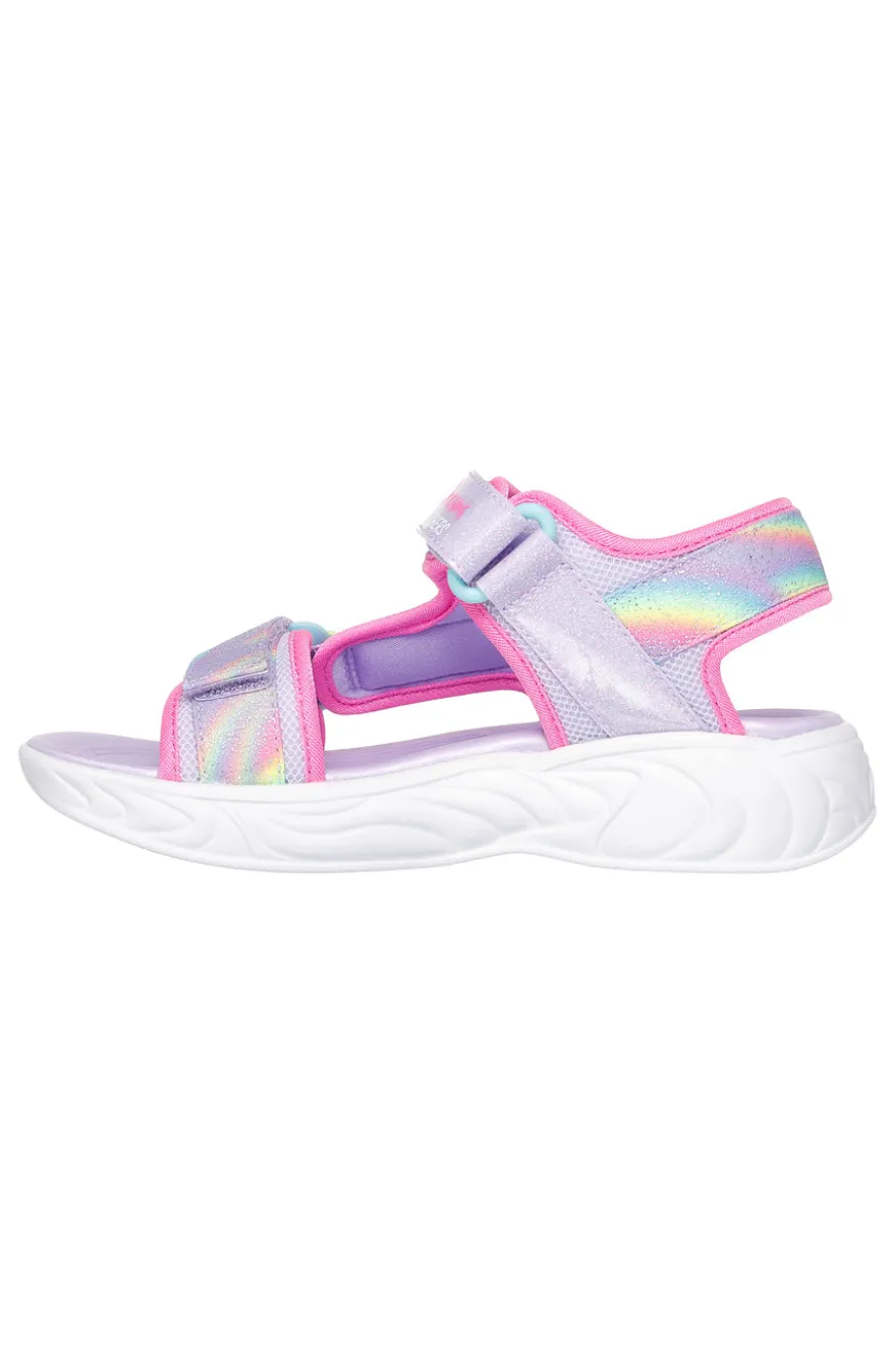 Sandali lilla con luci Skechers Dreamy Unicorns