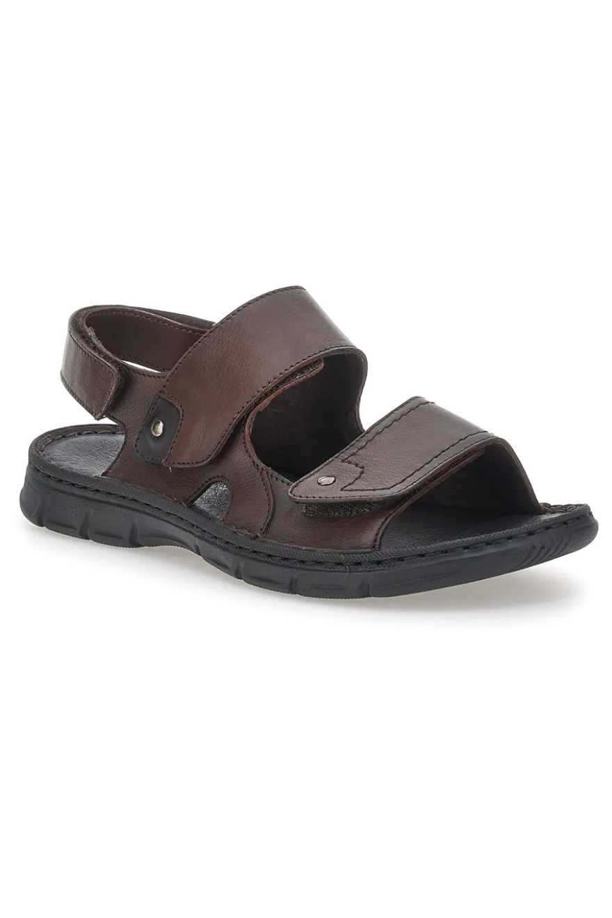 Sandali Marrone Con Chiusura a Strappo Pittarello Eco 7163