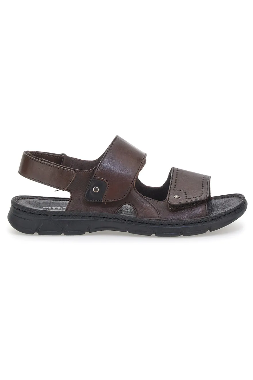Sandali Marrone Con Chiusura a Strappo Pittarello Eco 7163