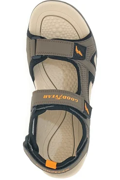 Sandali Marrone Con Strappi in Velcro Goodyeas 31048