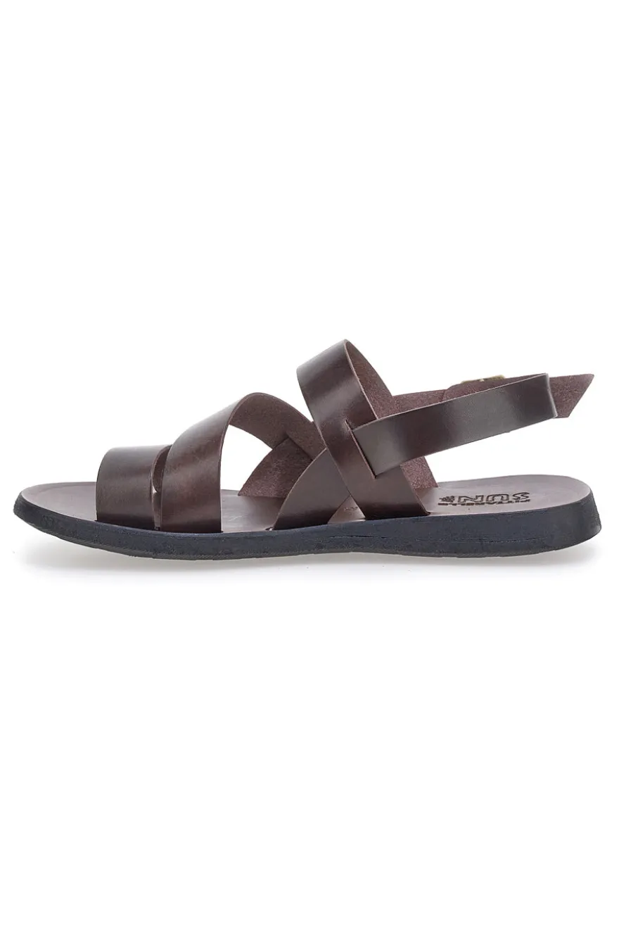 Sandali Marrone in pelle e cuoio Pittarello sun 4451