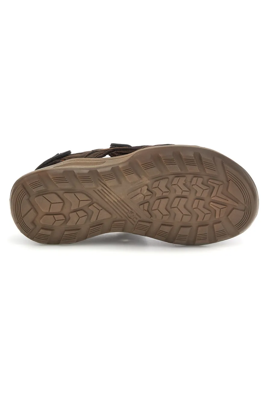 Sandali marrone in vera pelle Fly Dinamic FD505