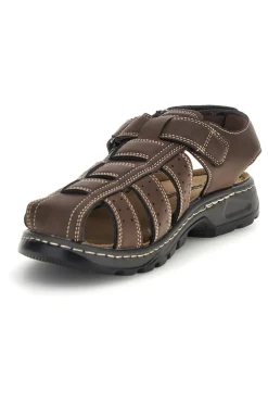 Sandali marrone punta chiusa strappo regolabile Jerpoint M8557