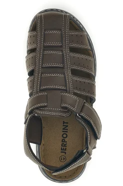 Sandali marrone punta chiusa strappo regolabile Jerpoint M8557