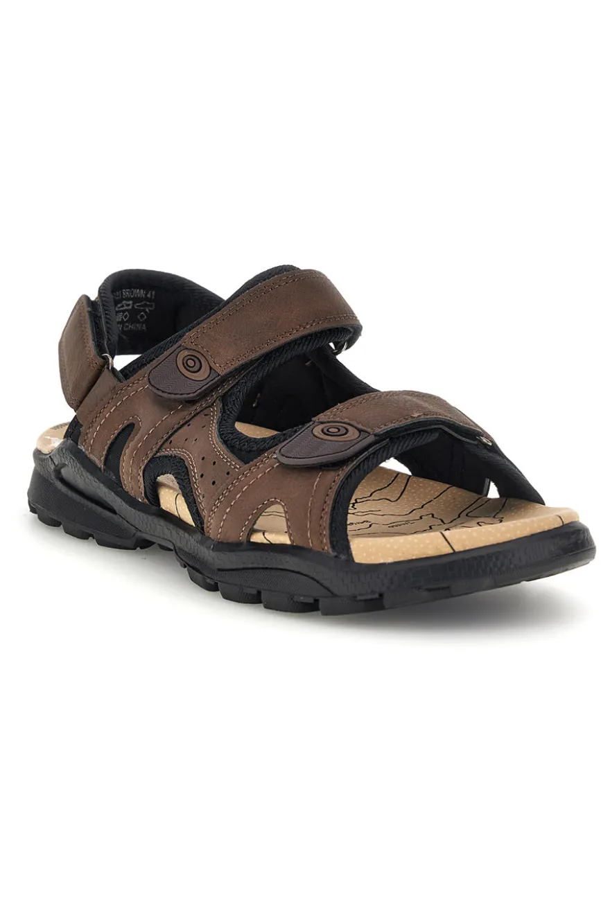 Sandali marrone strappi regolabili Jerpoint MK5103