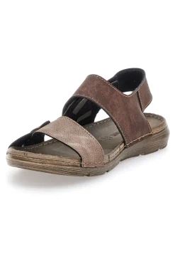Sandali Marroni con Chiusura a Strappo e Fascia Regolabile Jerpoint 8018