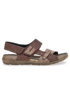 Sandali Marroni con Chiusura a Strappo e Fascia Regolabile Jerpoint 8018