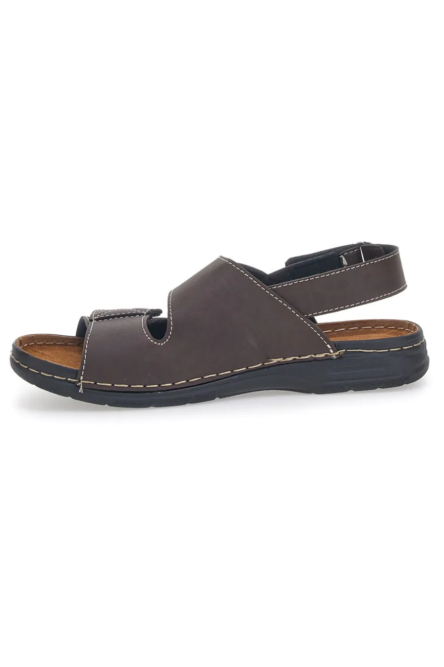 Sandali Marroni Con Chiusura Strappo Jerpoint 647