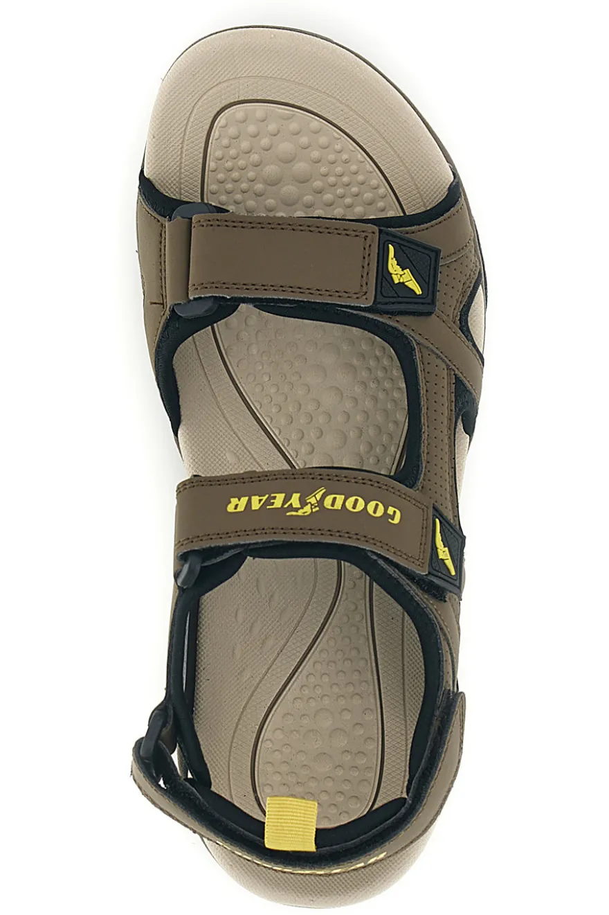 Sandali marroni con chiusure regolabili Goodyear GY31048