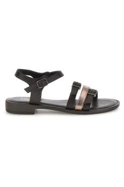 Sandali marroni con fasce e fibbie Pittarello Focus 222225