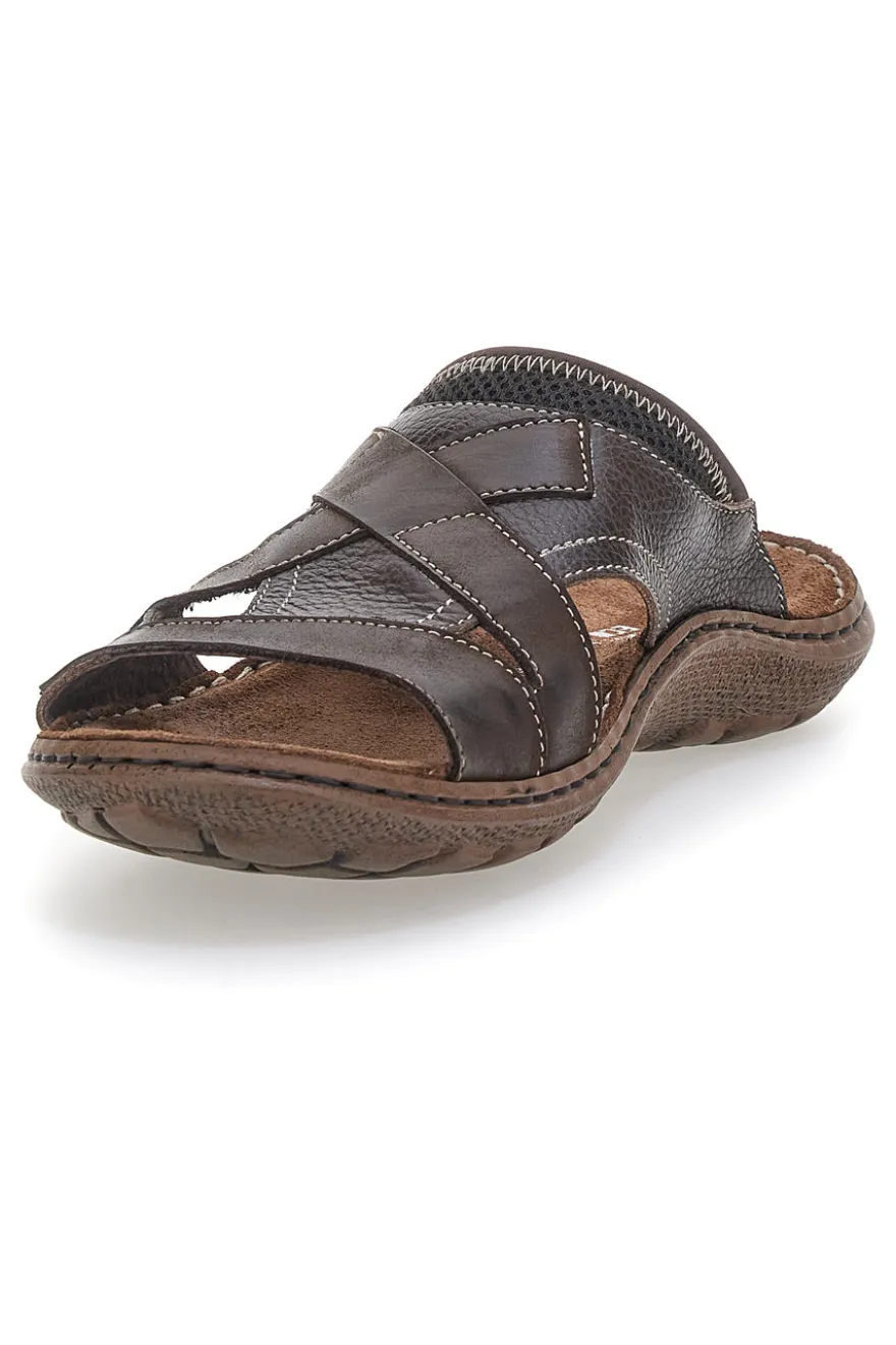 Sandali Marroni Con Fascia Ampia Pittarello Eco 3512