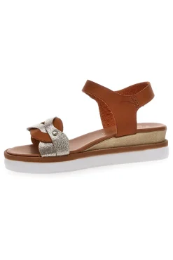 Sandali Marroni Con Platform 4,5 Cm Plocadi 30017