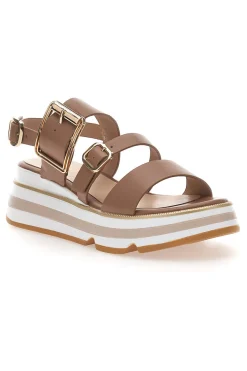 Sandali Marroni Con Platform Mariella Burani K11011