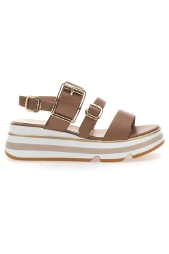 Sandali Marroni Con Platform Mariella Burani K11011