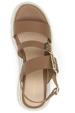 Sandali Marroni Con Platform Mariella Burani K11011