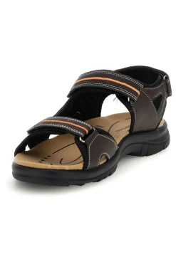 Sandali marroni con strappi in velcro Jerpoint CN15