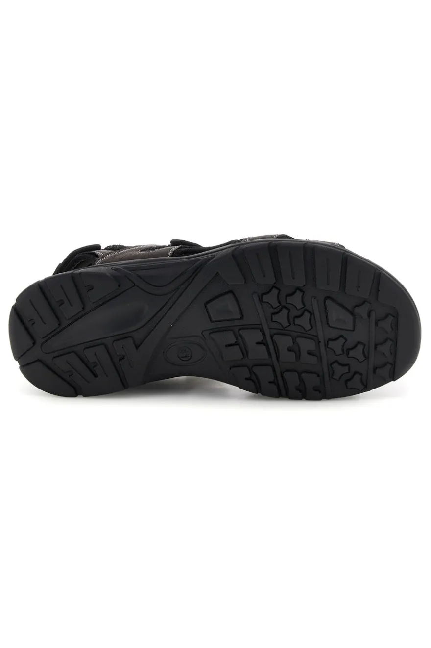Sandali marroni con strappi in velcro Jerpoint CN15