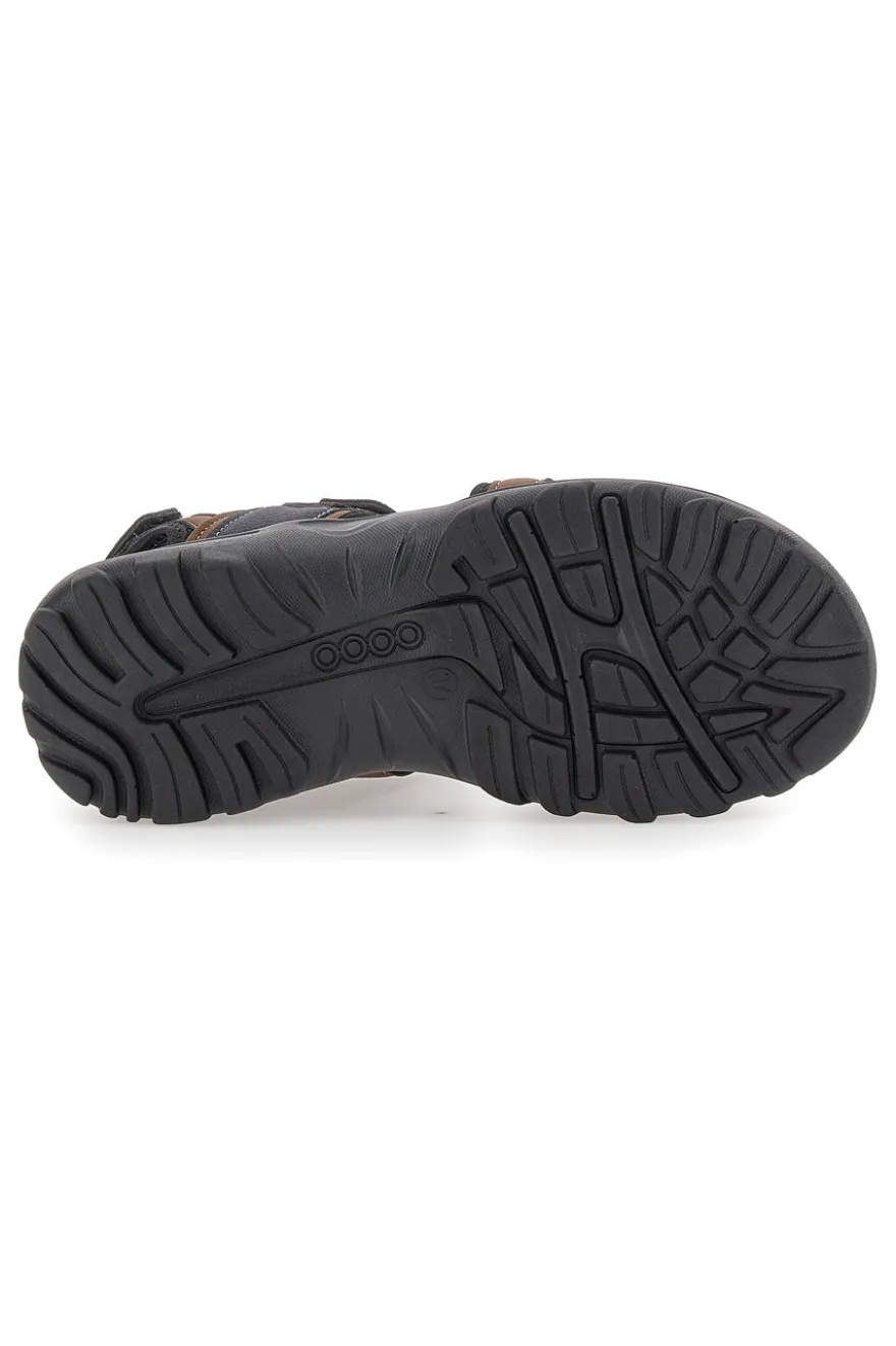 Sandali Marroni Con Strappi in Velcro Canguro 1015