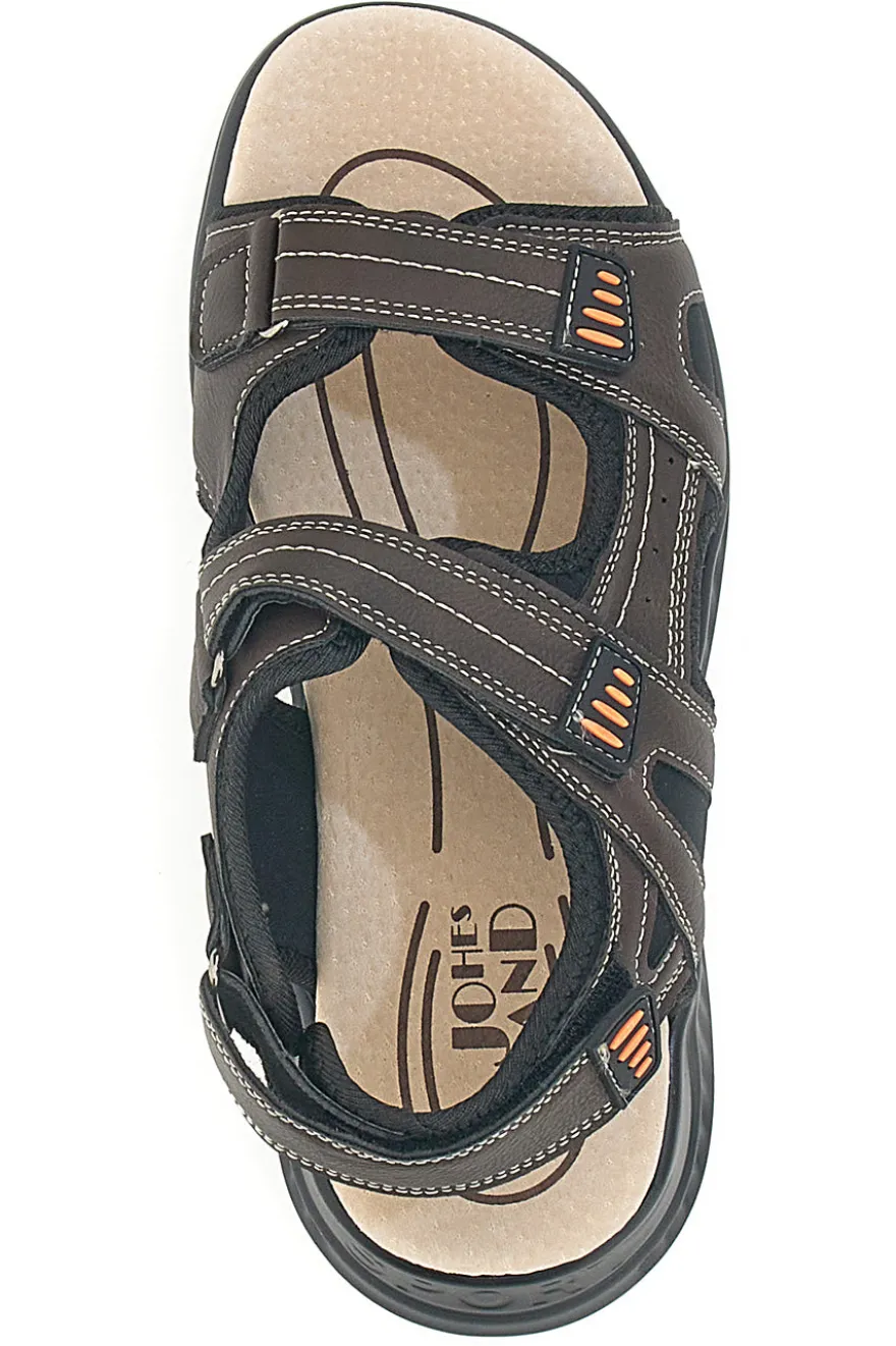 SANDALI MARRONI CON STRAPPO JOHES LAND 1306