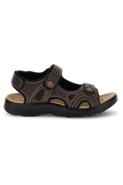 Sandali marroni con strappi in velcro Jerpoint CN20