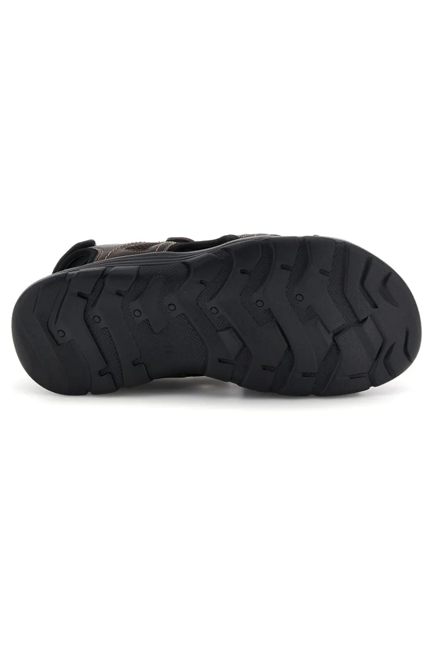 Sandali marroni con strappi in velcro Jerpoint CN20