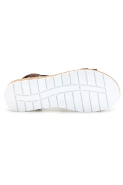 Sandali marroni con strass Mio tempo LR263702