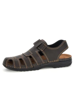 Sandali marroni con tomaia chiusa Inblu 3522