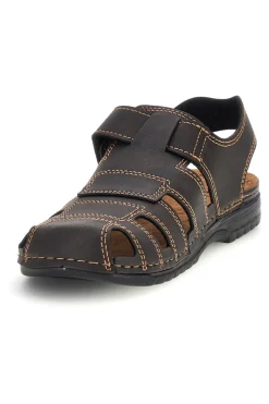 Sandali marroni con tomaia chiusa Inblu 3522