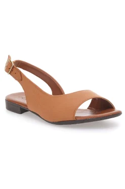 Sandali Marroni con Tomaia in Pelle e Tacco Basso PITTARELLO LOOK 225110