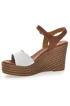 Sandali Marroni con Zeppa in Vera Pelle PITTARELLO 5621504