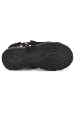 Sandali marroni in pelle Superga S86U545