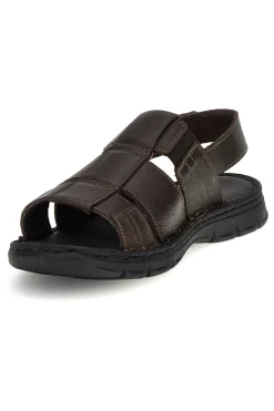 Sandali marroni in vera pelle Pittarello eco 2617985