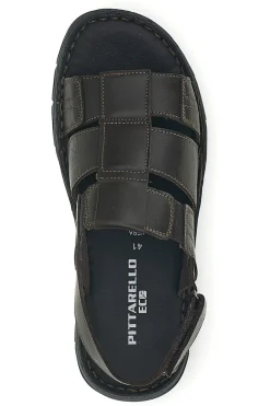 Sandali marroni in vera pelle Pittarello eco 2617985