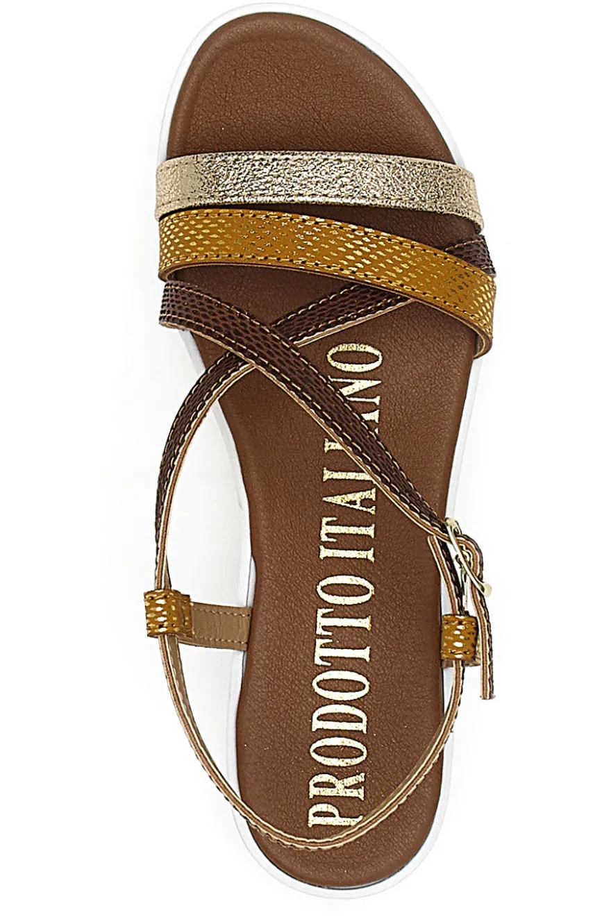 Sandali Marroni Made in Italy Mio Tempo 8864