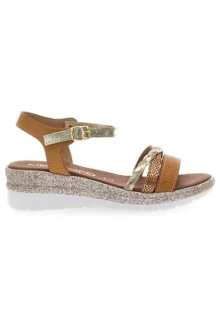 Sandali Marroni Platino con Platform Mio Tempo 2495