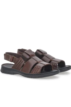 Sandali Marroni Semiaperti da Uomo Pittarello Eco 7985