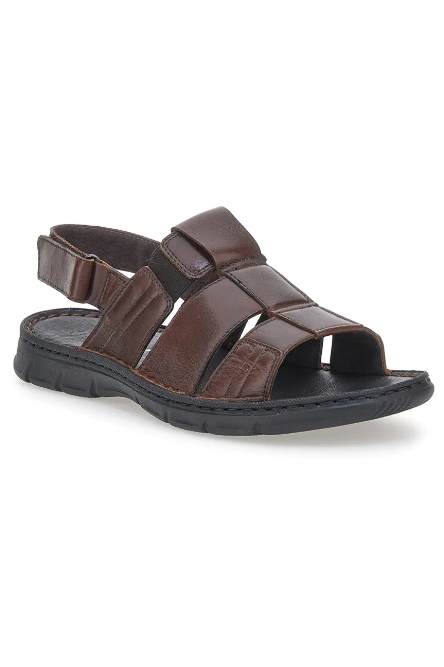 Sandali Marroni Semiaperti da Uomo Pittarello Eco 7985