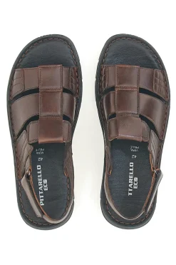 Sandali Marroni Semiaperti da Uomo Pittarello Eco 7985