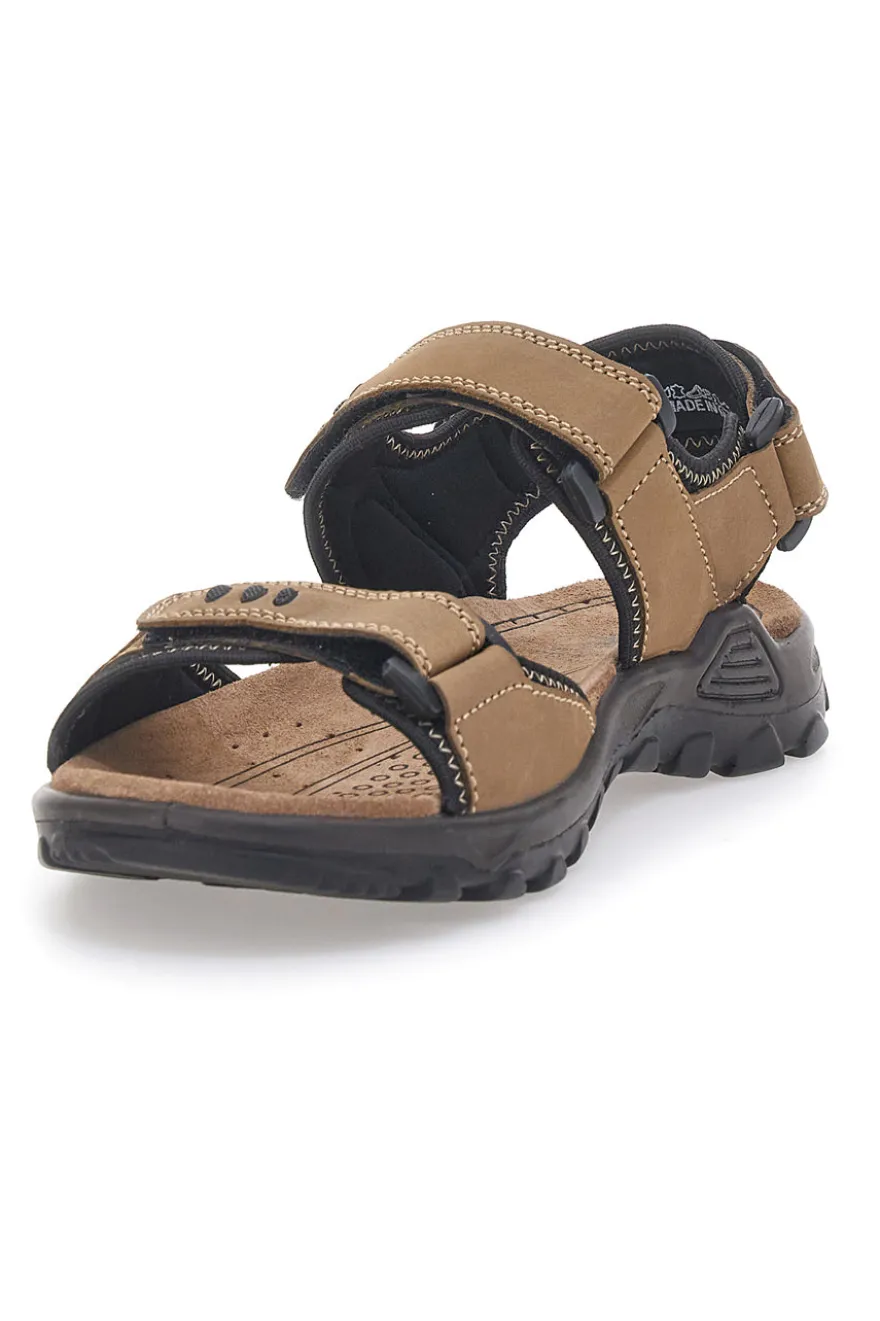Sandali marroni sportivi con strappi Fly Dynamic FD10