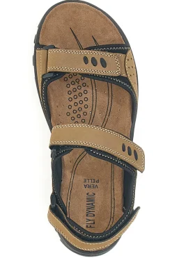 Sandali marroni sportivi con strappi Fly Dynamic FD10