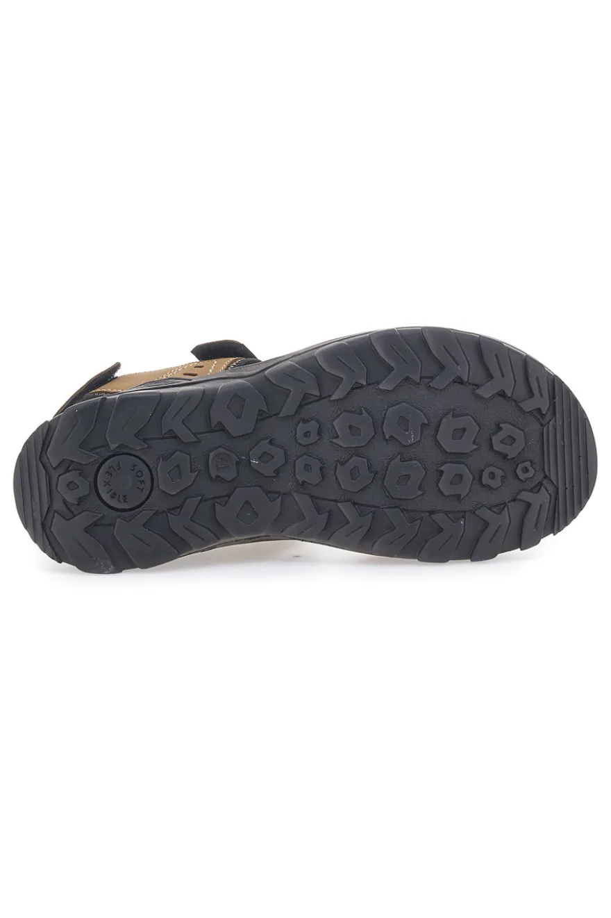 Sandali marroni sportivi con strappi Fly Dynamic FD10