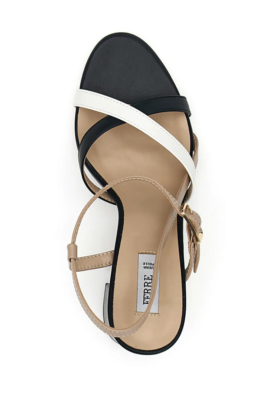 Sandali multicolor con tacco largo Ferrè F320