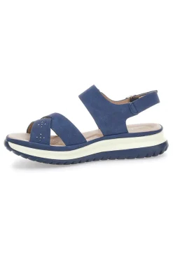 Sandali Navy Con Cinturino Slingback Mio Tempo Mina412