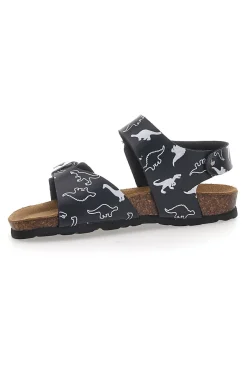 Sandali Navy con Disegni Bianchi Made in Italy PITT KIDS 45289GDN