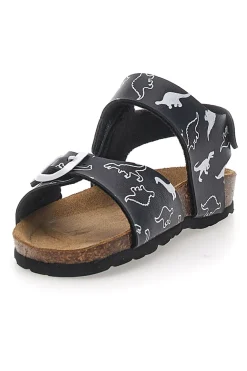 Sandali Navy con Disegni Bianchi Made in Italy PITT KIDS 45289GDN