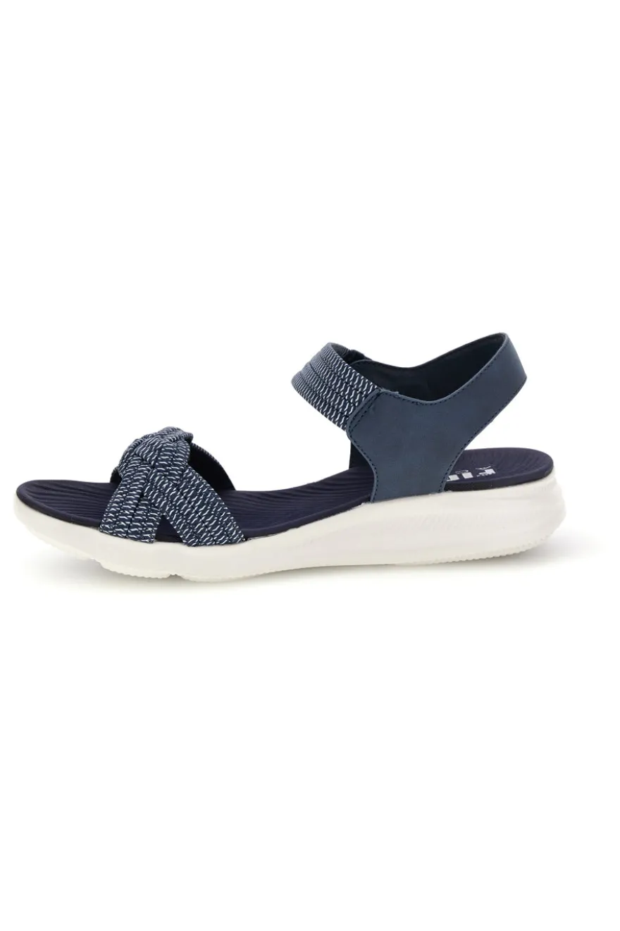 Sandali Navy con fasce intrecciate First active 5