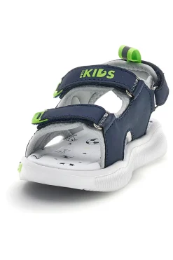 Sandali Navy con strappi e luci Pitt kids 11261